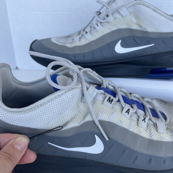 Nike Air Max Axis AA2146-016 Men's Running Shoes Gray/Hyper Blue, Size US 12 - Picture 4 of 11